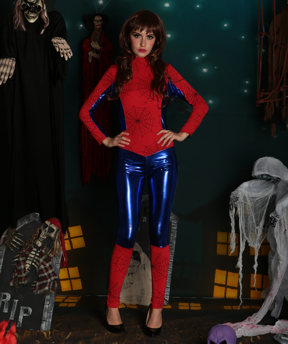 F1730 new arrival spiderwomen catsuit costume